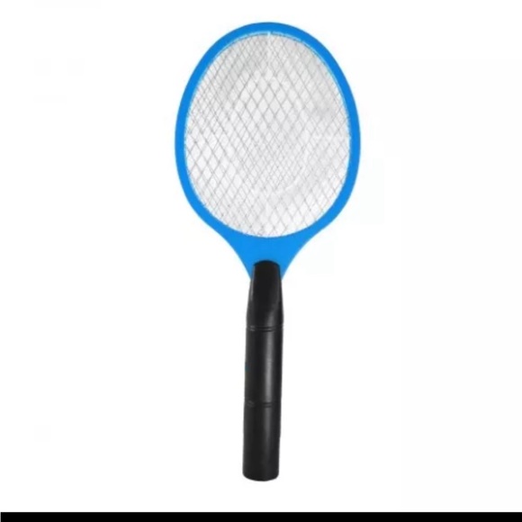 BUG ZAPPER INSECT PEST ZAP RACKET ELECTRIC SHOCK SAFE INSTANT- blue - Picture 2 of 9